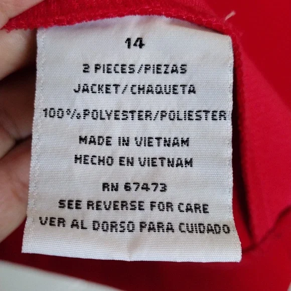 DANNY&NICOLE Blazer Women Size 14 Red - Picture 6 of 7